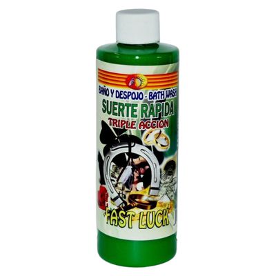 8 oz Aura Bath &amp; Floor Wash - Fast Luck (Suerte Rapida Triple Accion), SKU RM-11384, UPC 7003173655…