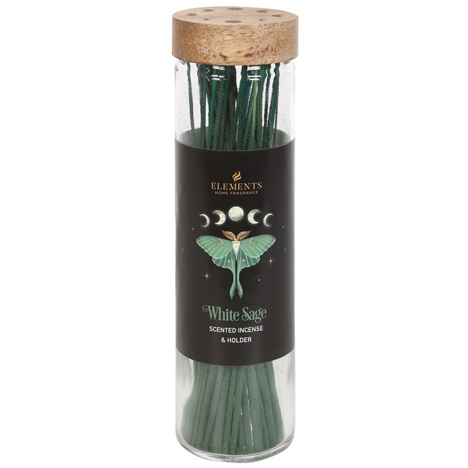 Dark Forest White Sage Glass Incense with Burner (30 Sticks), SKU PG-15450-2, UPC 700317355960