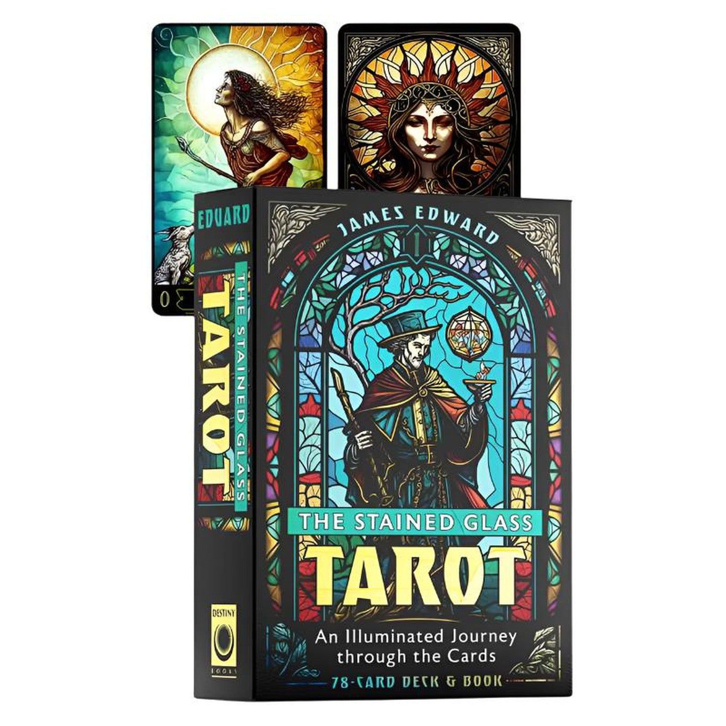 The Stained Glass Tarot by James Edward, SKU SS-347, UPC 700317396352
