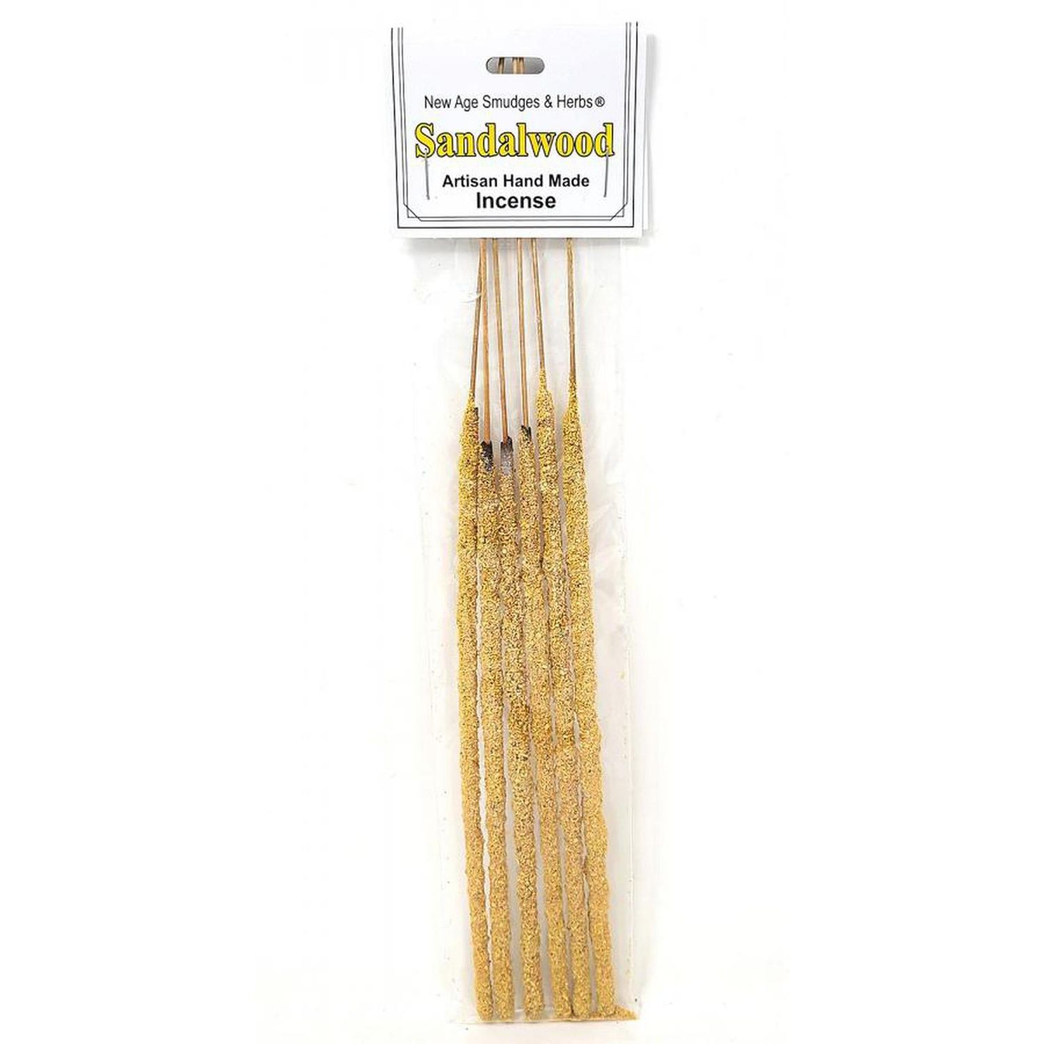 Artisan Handmade Resin &amp; Herb Incense Sticks - Sandalwood (6 Pack), SKU RI31, UPC 700317419273