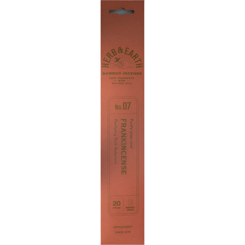 Herb &amp; Earth Incense 20 sticks - Frankincense, SKU KH-72746-D12, UPC 700317418368