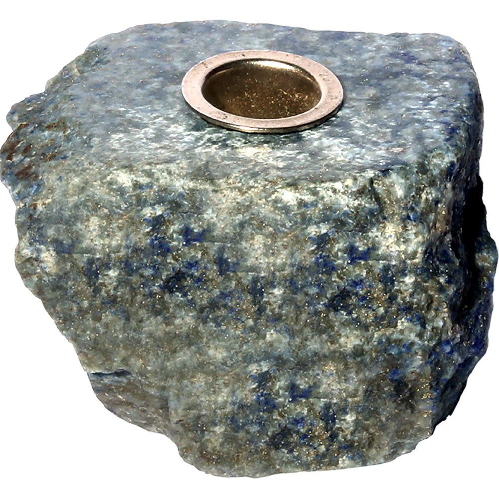 Rough Lapis Mini Candle Holder, SKU KH-03643, UPC 700317418641