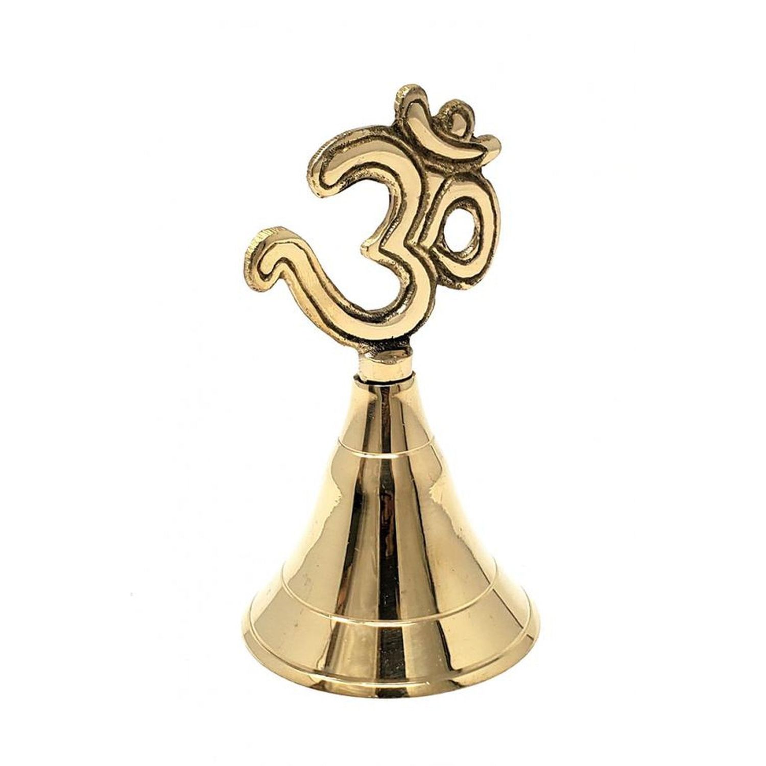 4&quot; Brass Hand Bell - Om, SKU 109OM, UPC 700317304333