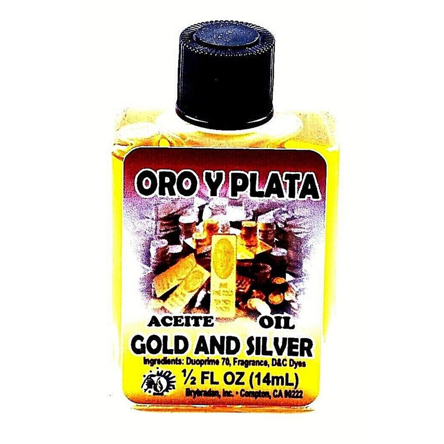 1/2 oz Brybradan Spiritual Oil - Gold &amp; Silver, SKU RM-287298, UPC 700317362265