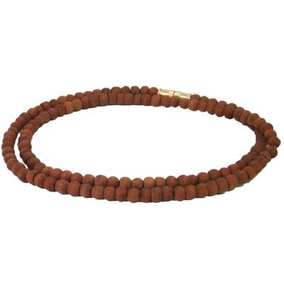 4 mm Sandalwood Prayer Mala/Necklace, SKU QQ145-77-4, UPC
