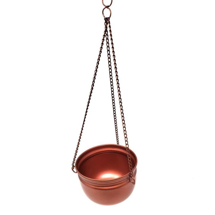 4&quot; Antiqued Copper Finish Metal Hanging Burner, SKU F02-121-U4, UPC 700317372103