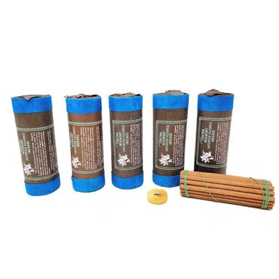 4.5&quot; Tibetan Incense Dhoop - Mugwort (5 Packs of 30 Sticks), SKU J00-TI-BINS-Mugwort, UPC 700317373…