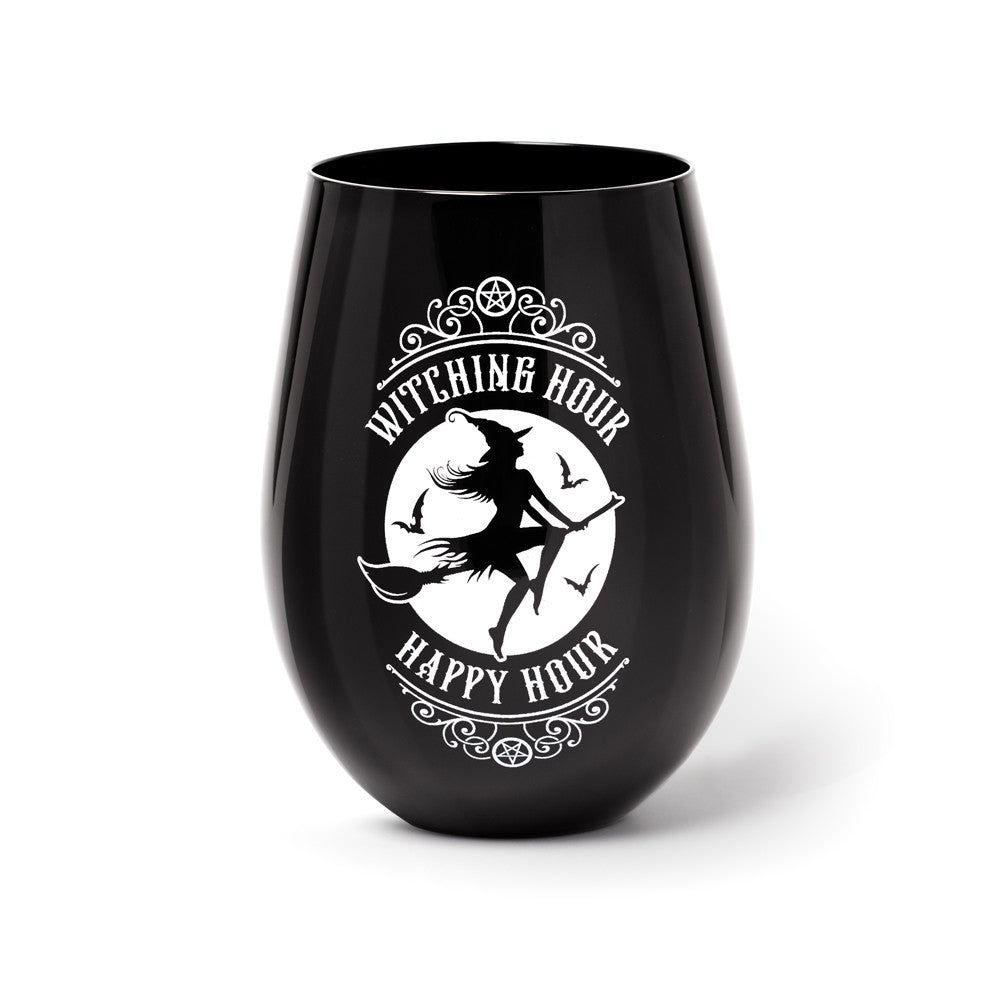 17 oz Black Drinking Glass - Witching Hour, SKU AL-SG4, UPC 700317354031
