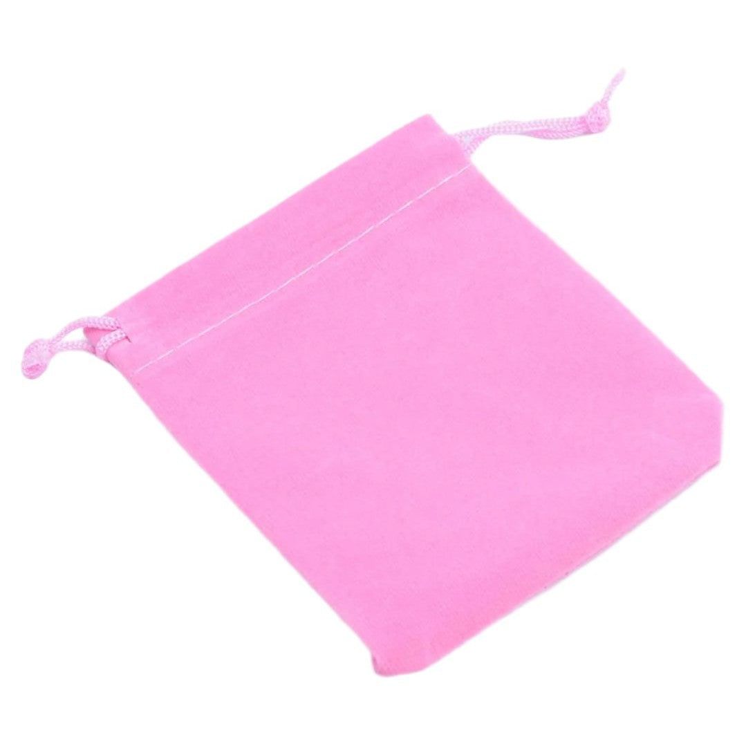 2&quot; x 2.5&quot; Unlined Velvet Bag - Pink, SKU AZ-Bag-09, UPC