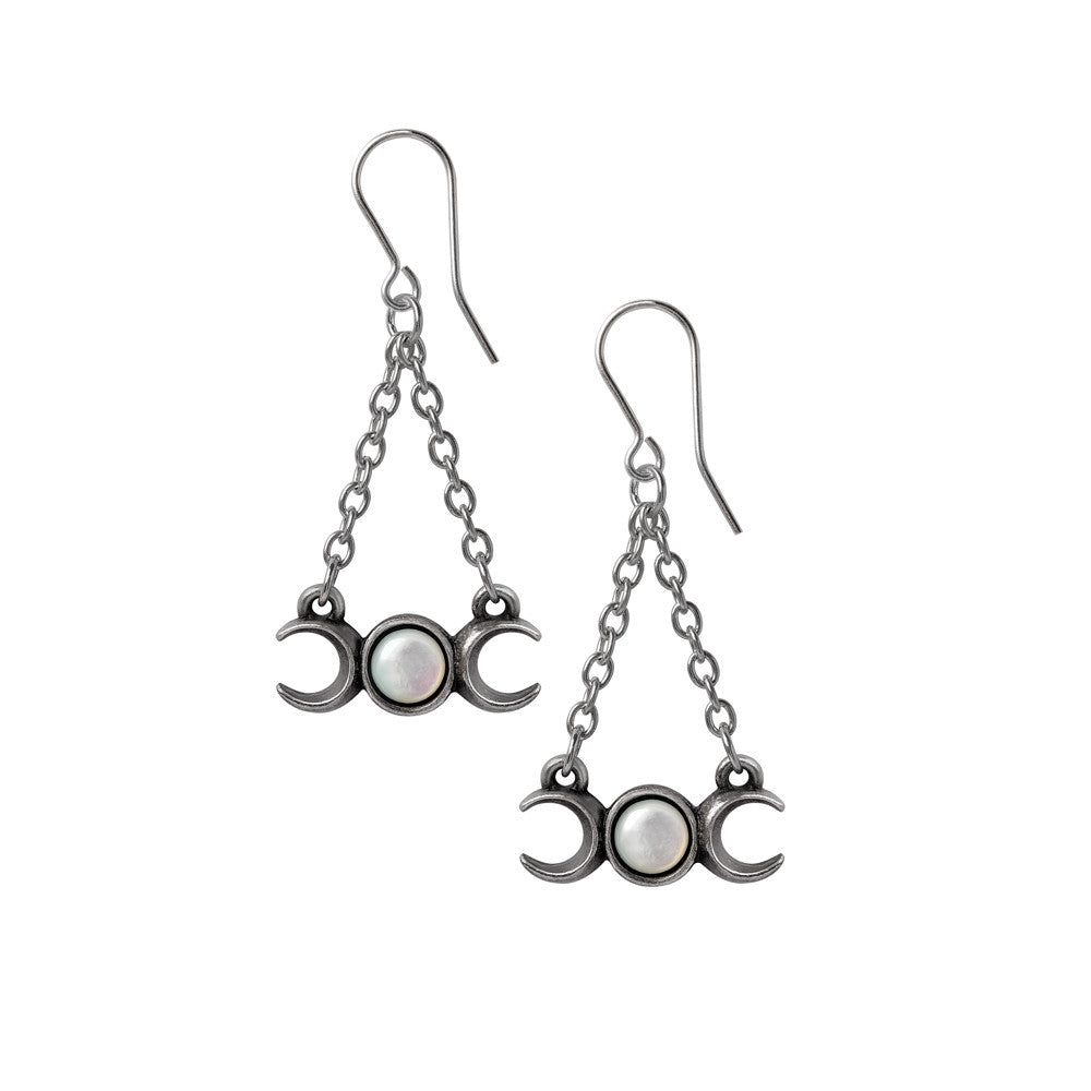 Wiccan Moon Earrings, SKU AL-E474, UPC 700317314639