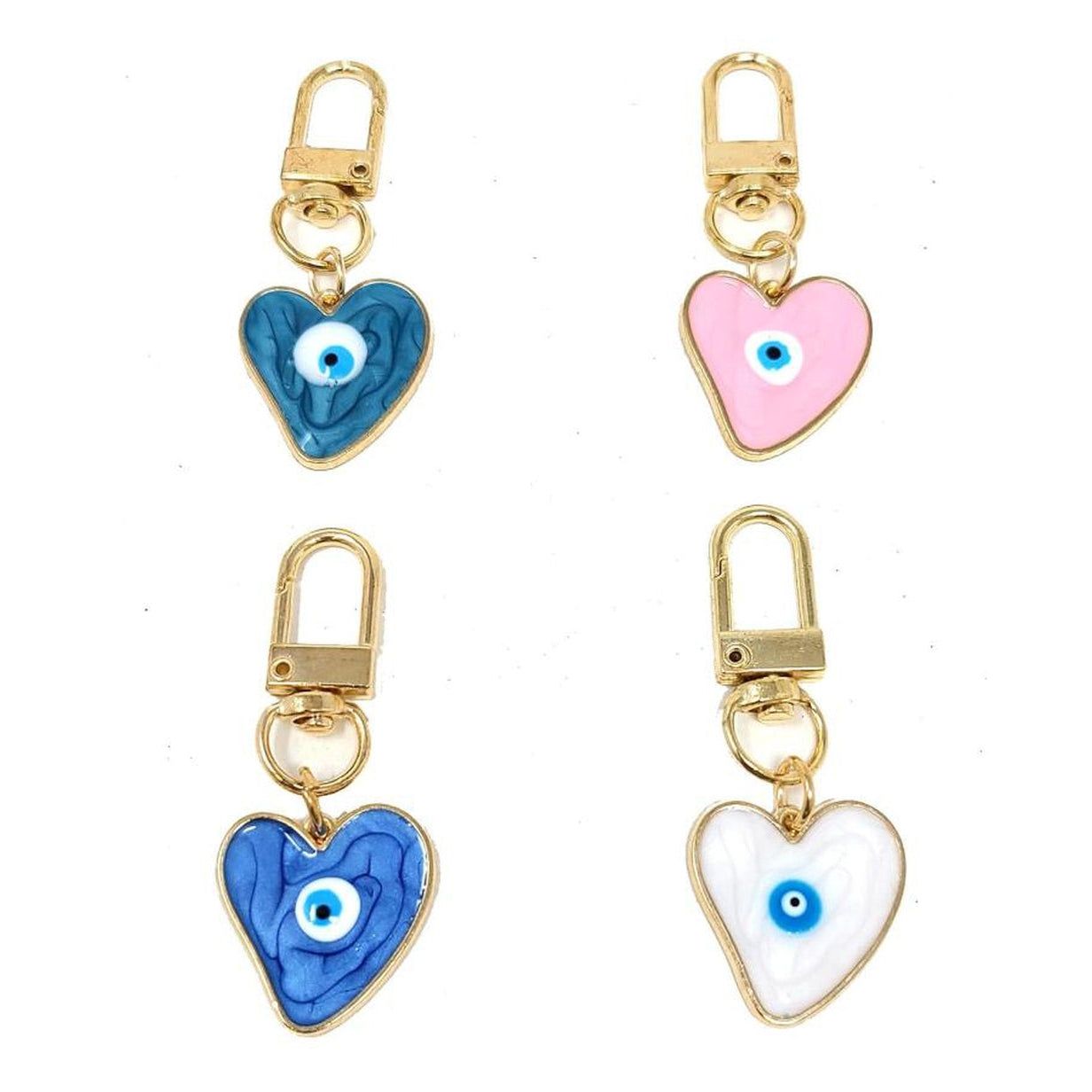 2&quot; Evil Eye Heart Protection Charm, SKU Charm-05-1, UPC 700317305309