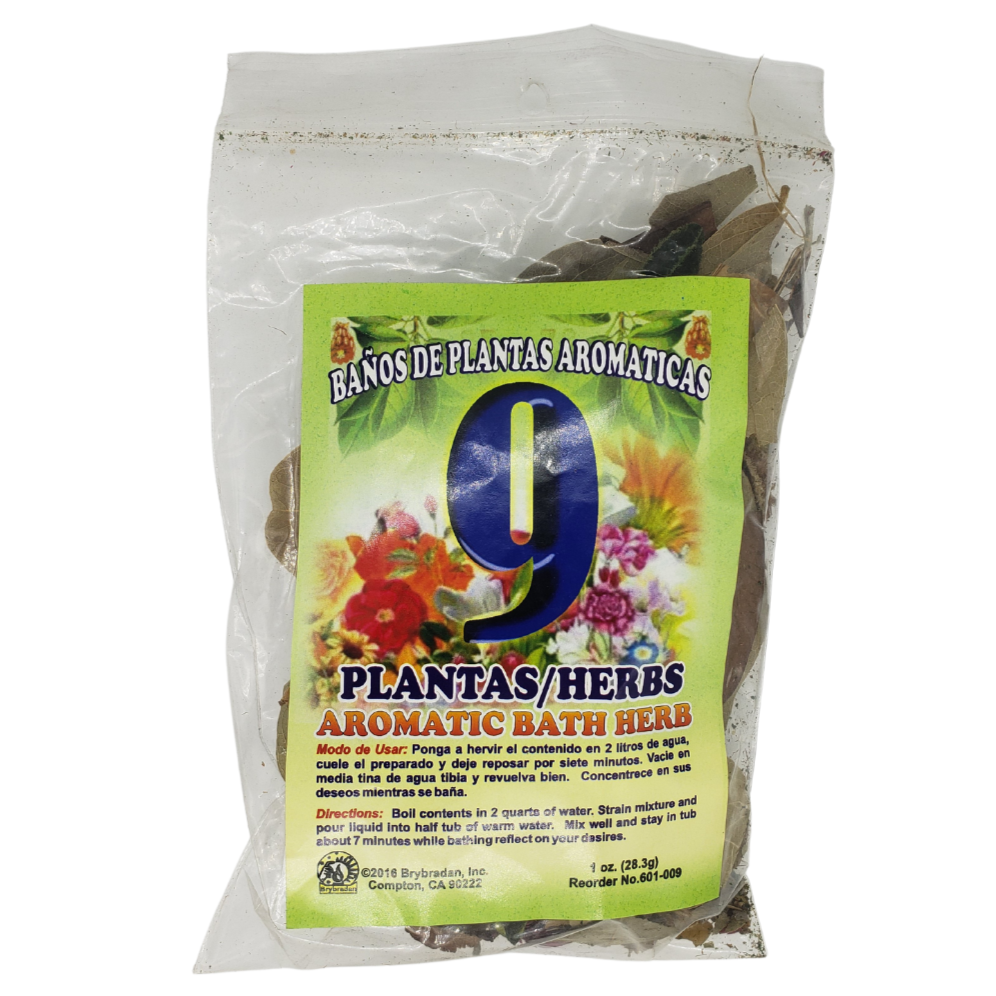 Brybradan Aromatic Bath Herbs - 9 Herbs, SKU RM-601009, UPC 700317365174
