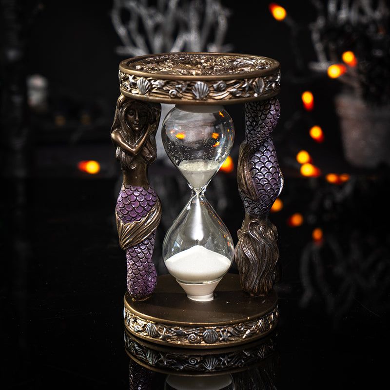 6&quot; Mermaid Sandtimer Statue, SKU PG-15526, UPC 700317315094