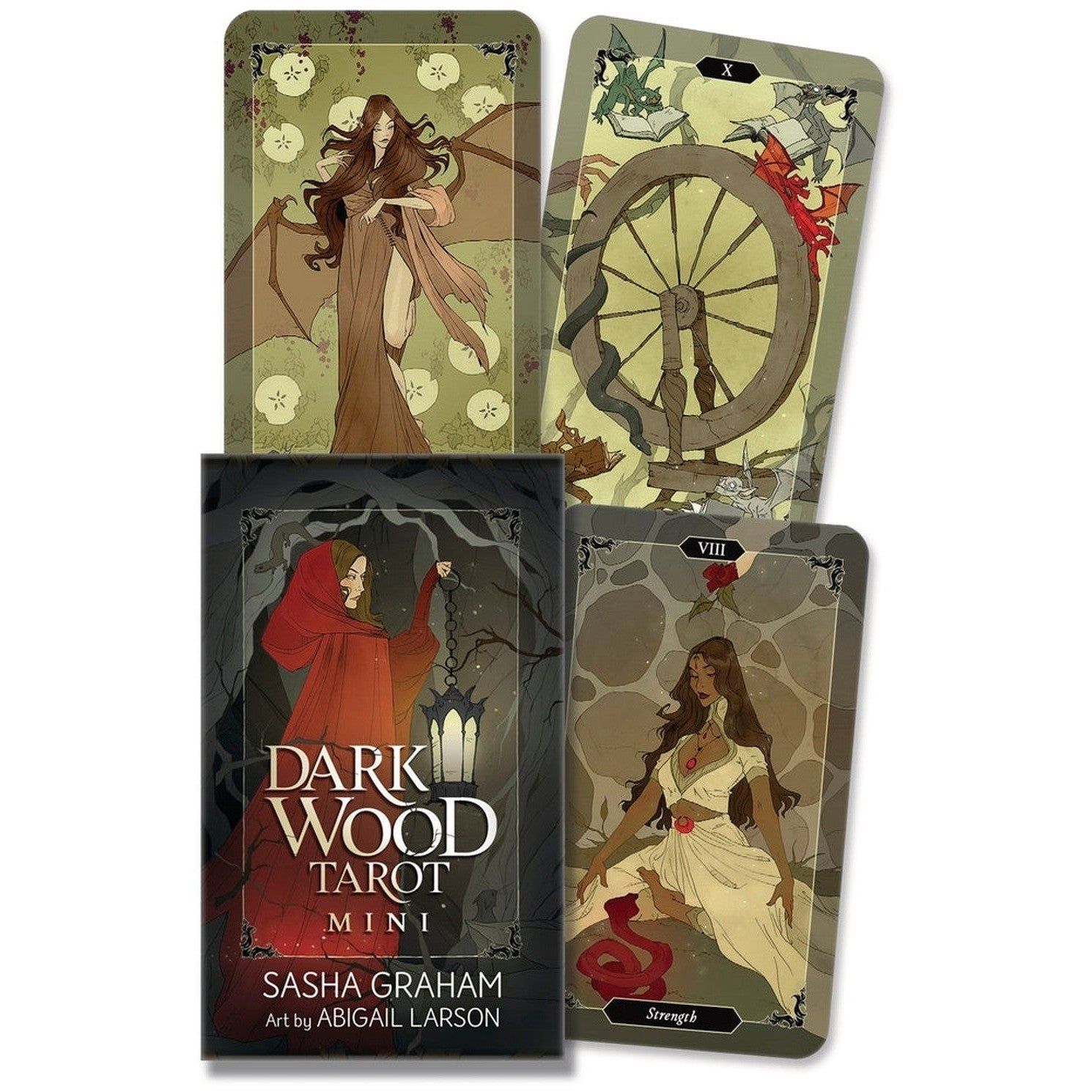 Dark Wood Tarot Mini Deck by Sasha Graham, Abigail Larson, SKU LW2104, UPC 700317312710