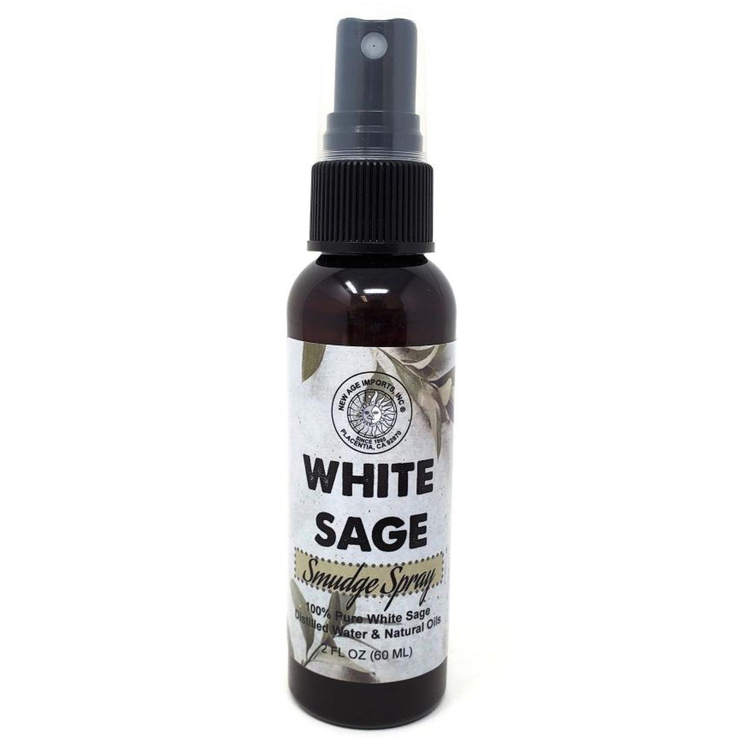 2 oz White Sage Smudging Spray, SKU SSP-WS, UPC 700317309604