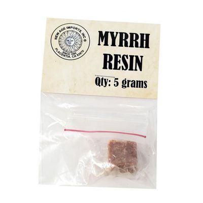 Myrrh Resin 5 Grams, SKU H07-089-MY05, UPC 700317313977