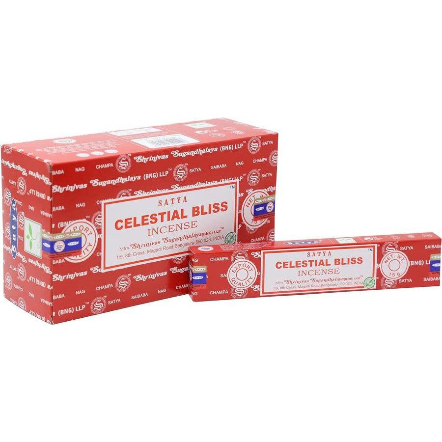 Celestial Bliss Satya Incense Sticks 15 gram, SKU SBliss15, UPC 700317377757