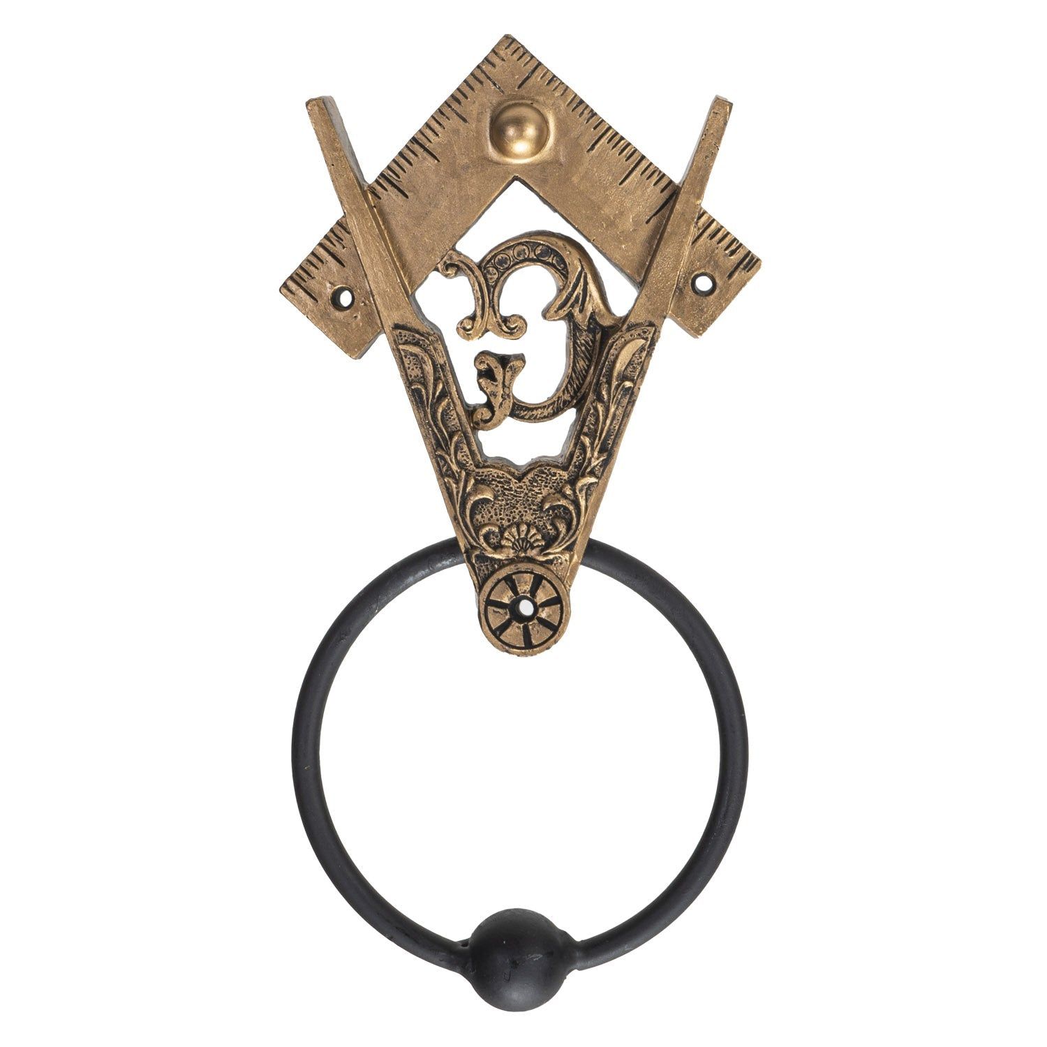 4&quot; Freemason Door Knocker, SKU PG-14531, UPC 700317392668