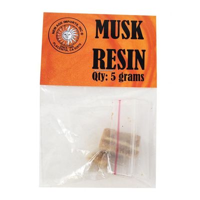 Musk Resin 5 Grams, SKU H07-090-MU05, UPC 700317313953