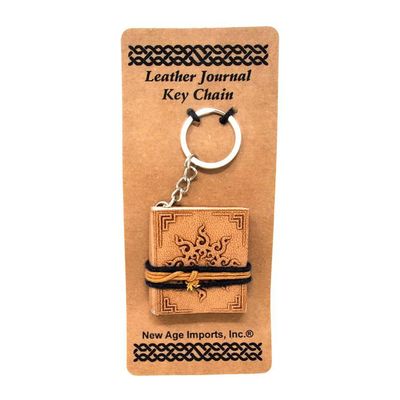 2&quot; Leather Journal Key Chain - Sun, SKU KB2-Sun, UPC 700317302179