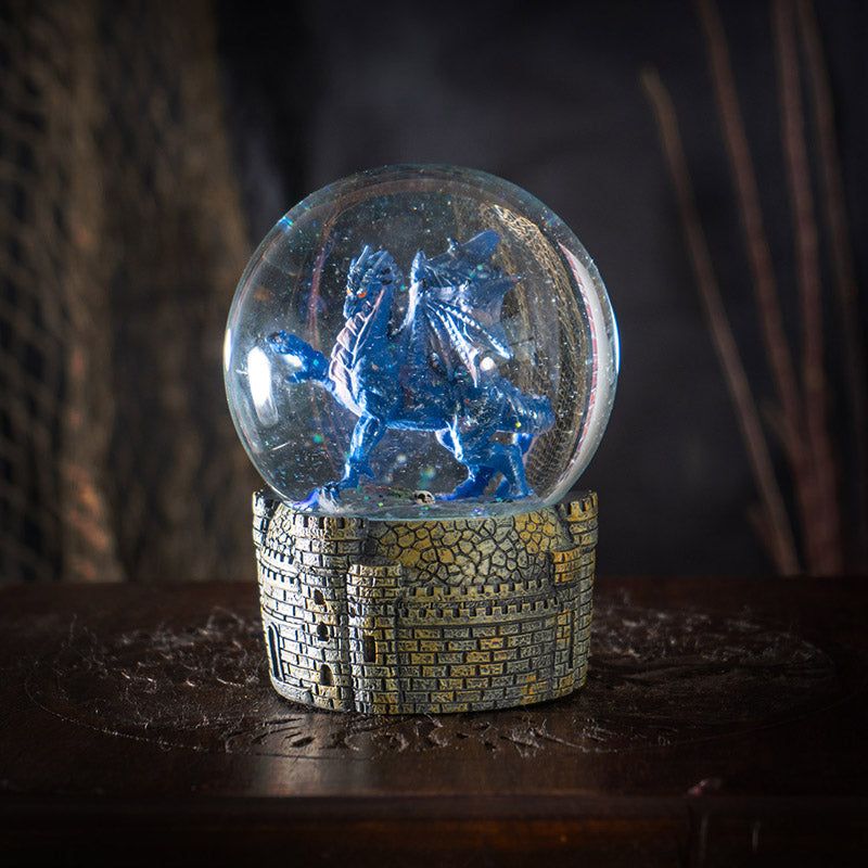 5&quot; Midnight Dragon Water Globe, SKU PG-15528, UPC 700317311706