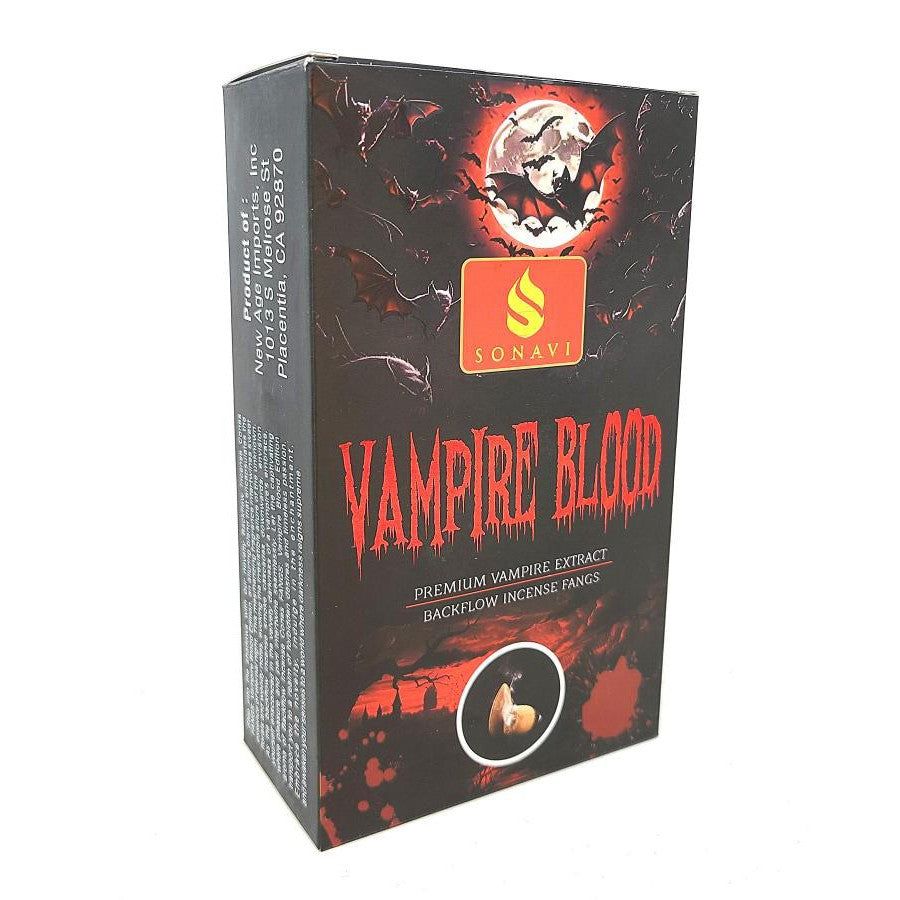 SONAVI Backflow Incense Fangs - Vampire Blood (10 Pack), SKU SA-VBBKC-D12, UPC 700317392781