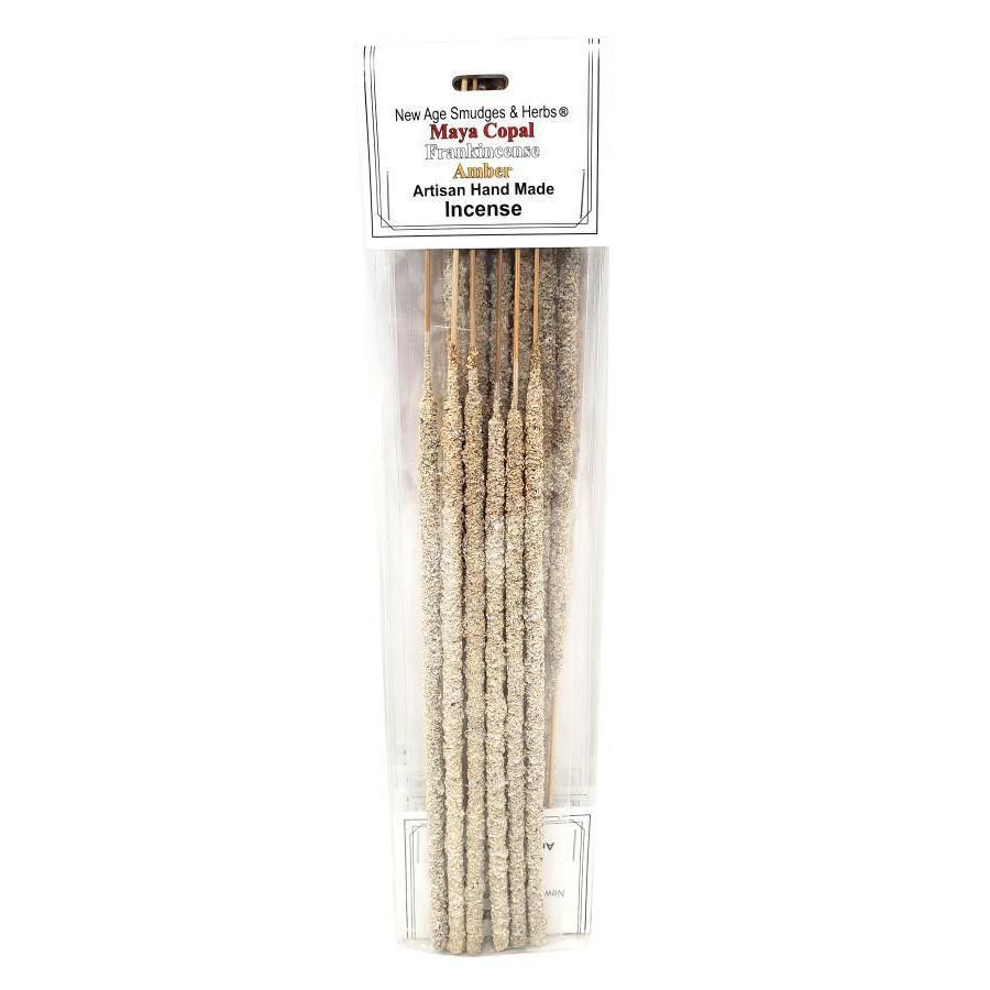 Artisan Handmade Resin &amp; Herb Incense Sticks - Maya Copal, Frankincense &amp; Amber (6 Pack), SKU RI41,…