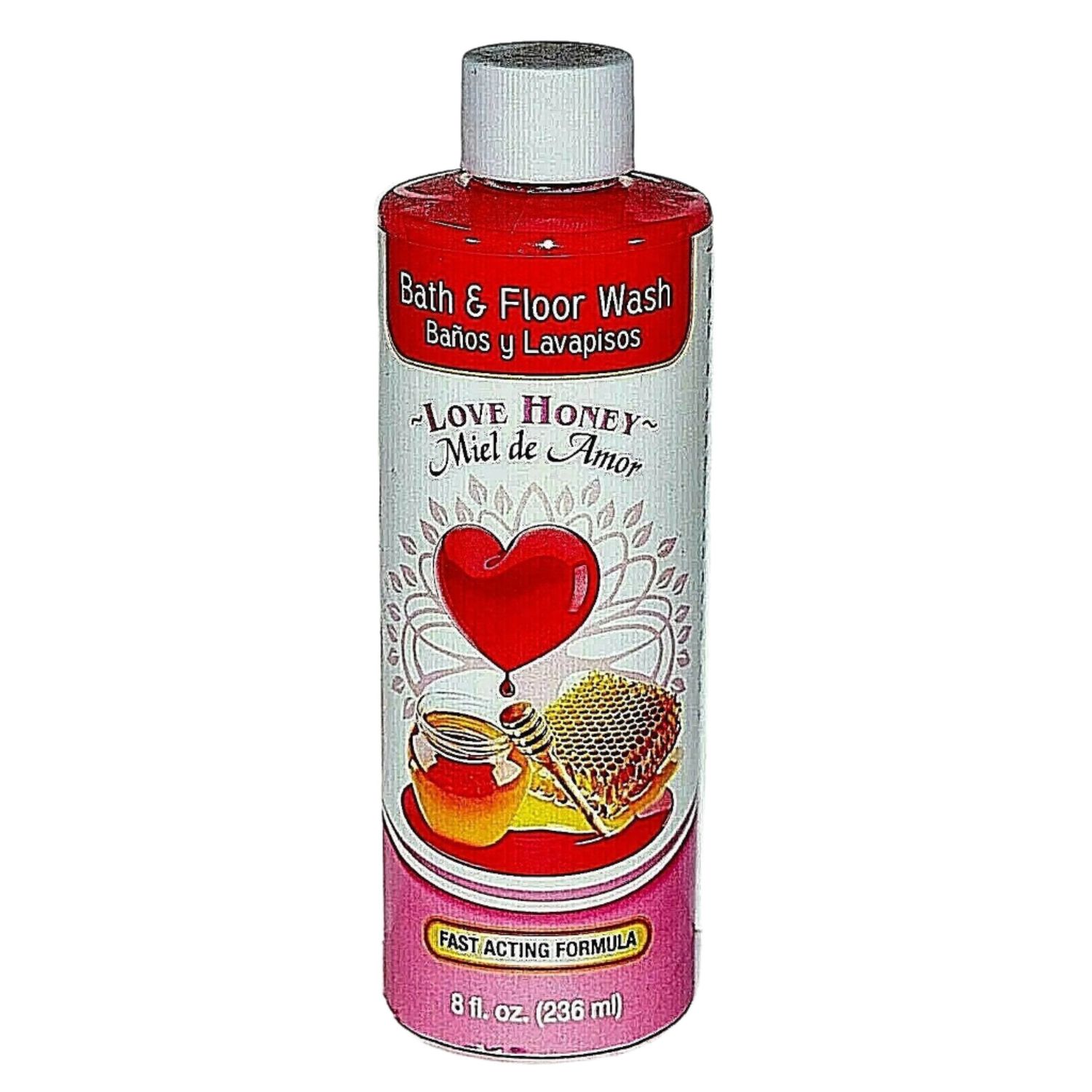 8 oz Aura Bath &amp; Floor Wash - Love Honey (Miel de Amor), SKU RM-488632, UPC 700317365624