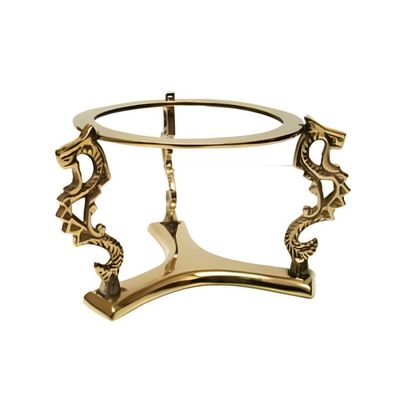 3&quot; Solid Brass Dragon Crystal Ball Stand, SKU A01-17270, UPC 700317373698