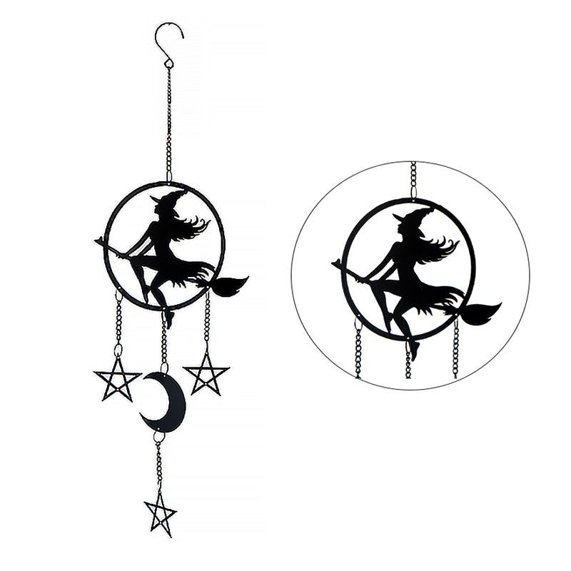 21&quot; Witch by Moonlight Hanging Decoration, SKU PG-15869, UPC 700317391791