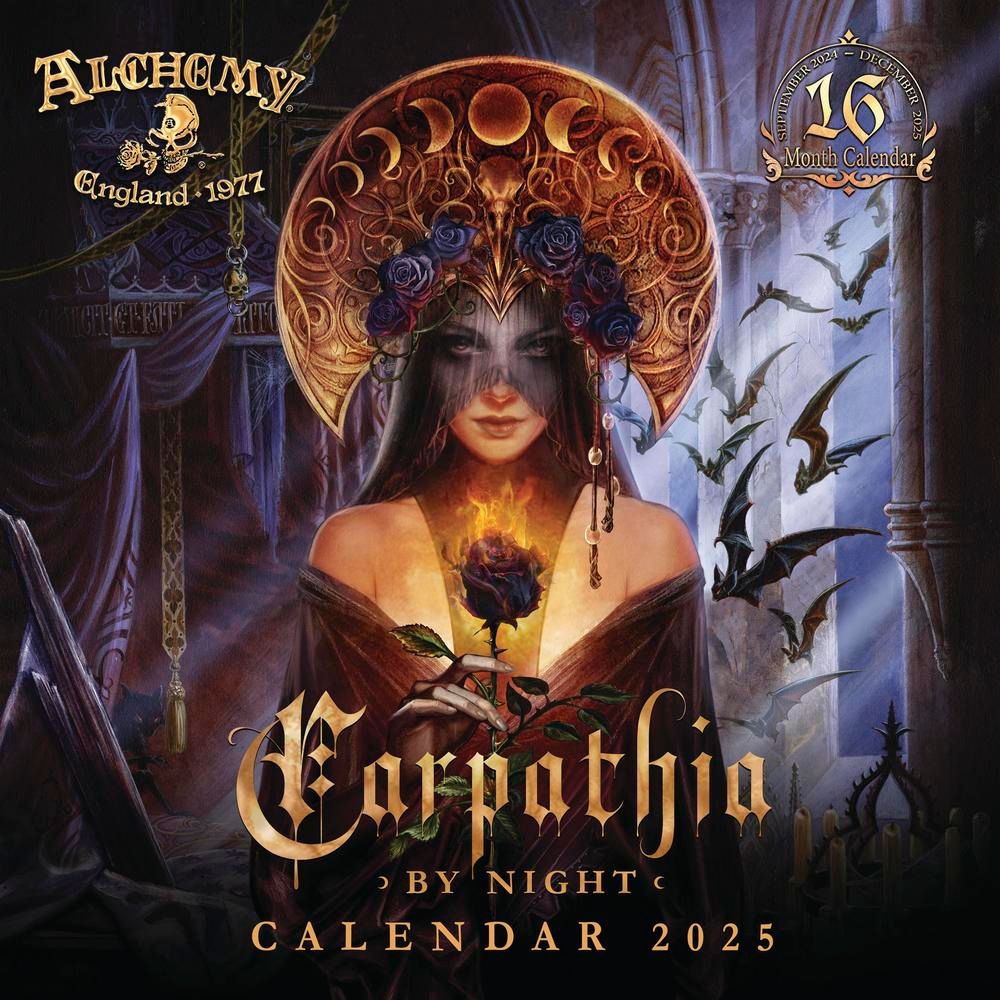 Alchemy 1977 Gothic 2025 Calendar by Alchemy 1977, SKU LW2294, UPC 700317382690