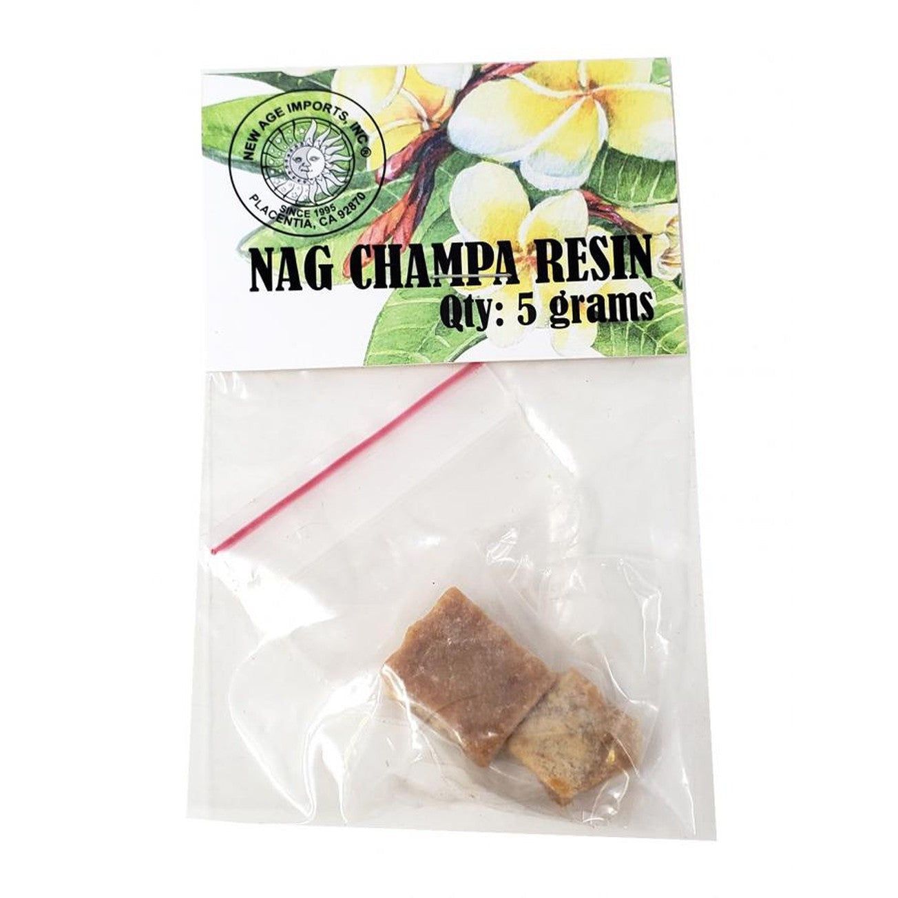 Nag Champa Resin 5 Grams, SKU H07-091-NC05, UPC 700317313946