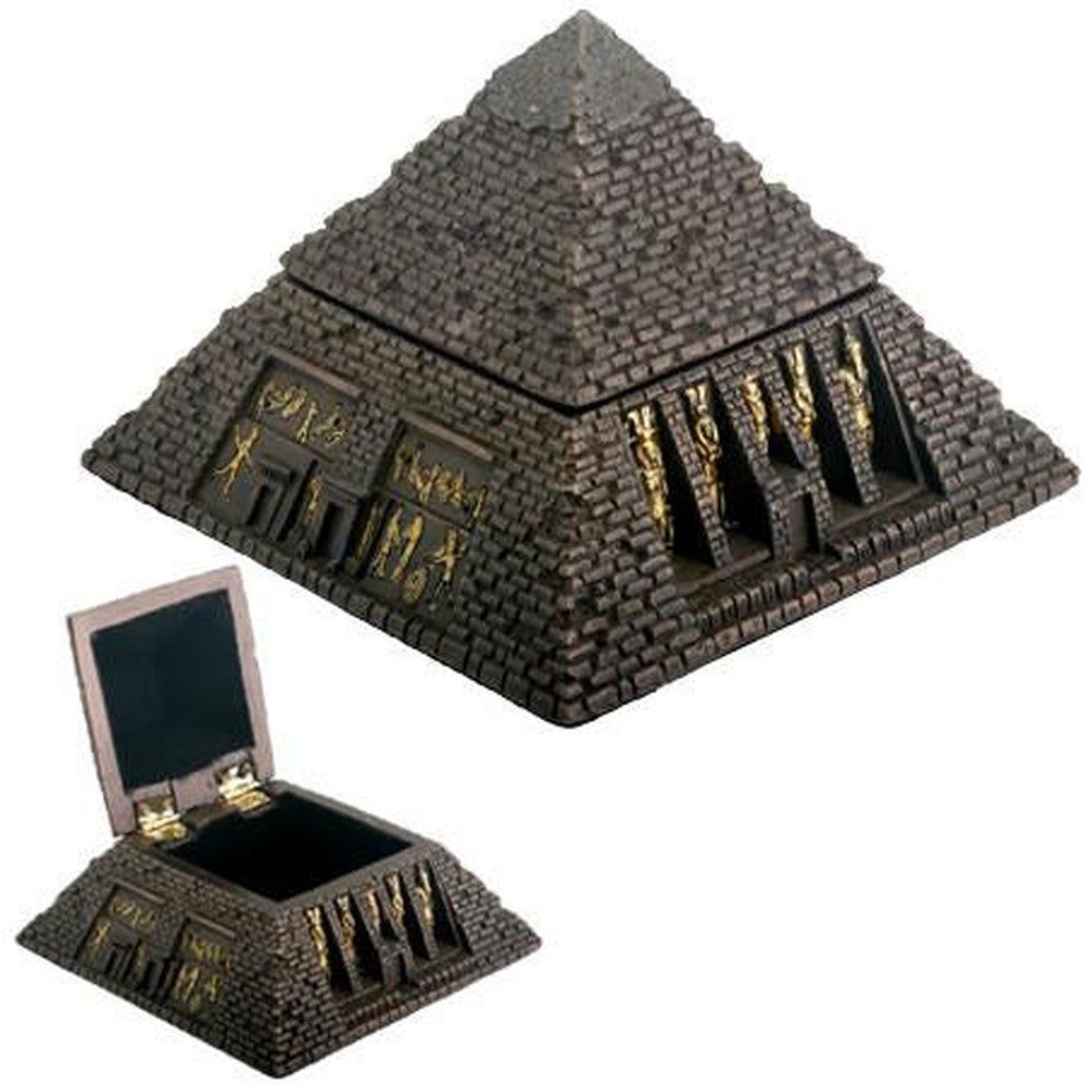 4&quot; Bronze Pyramid Trinket Box, SKU PG-Y8473, UPC 700317392552