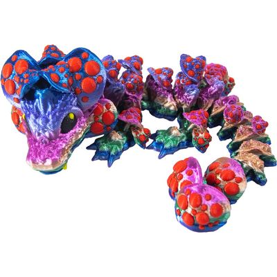 7&quot; Animal Fidget - Mushroom Dragon (Assorted Colors), SKU KH-33514, UPC 700317397472