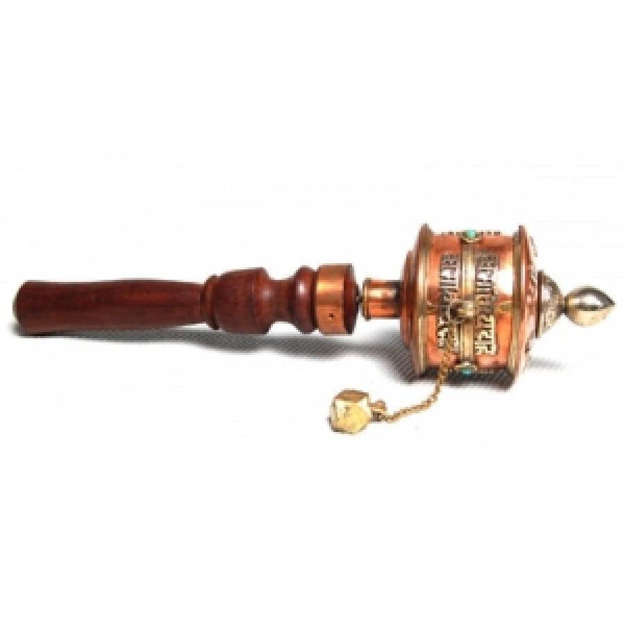 12&quot; Tibetan Prayer Wheel, SKU H07-101-32190, UPC 700317371113