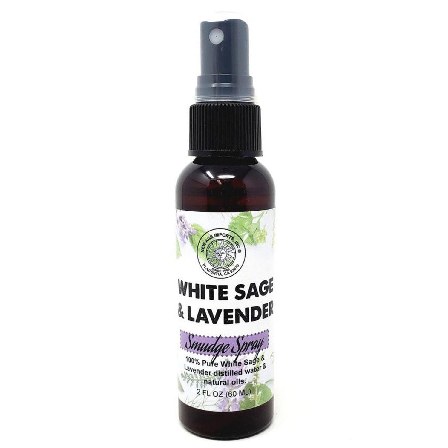 2 oz White Sage &amp; Lavender Smudging Spray, SKU K04-40-SSP-WSLV, UPC 700317315155