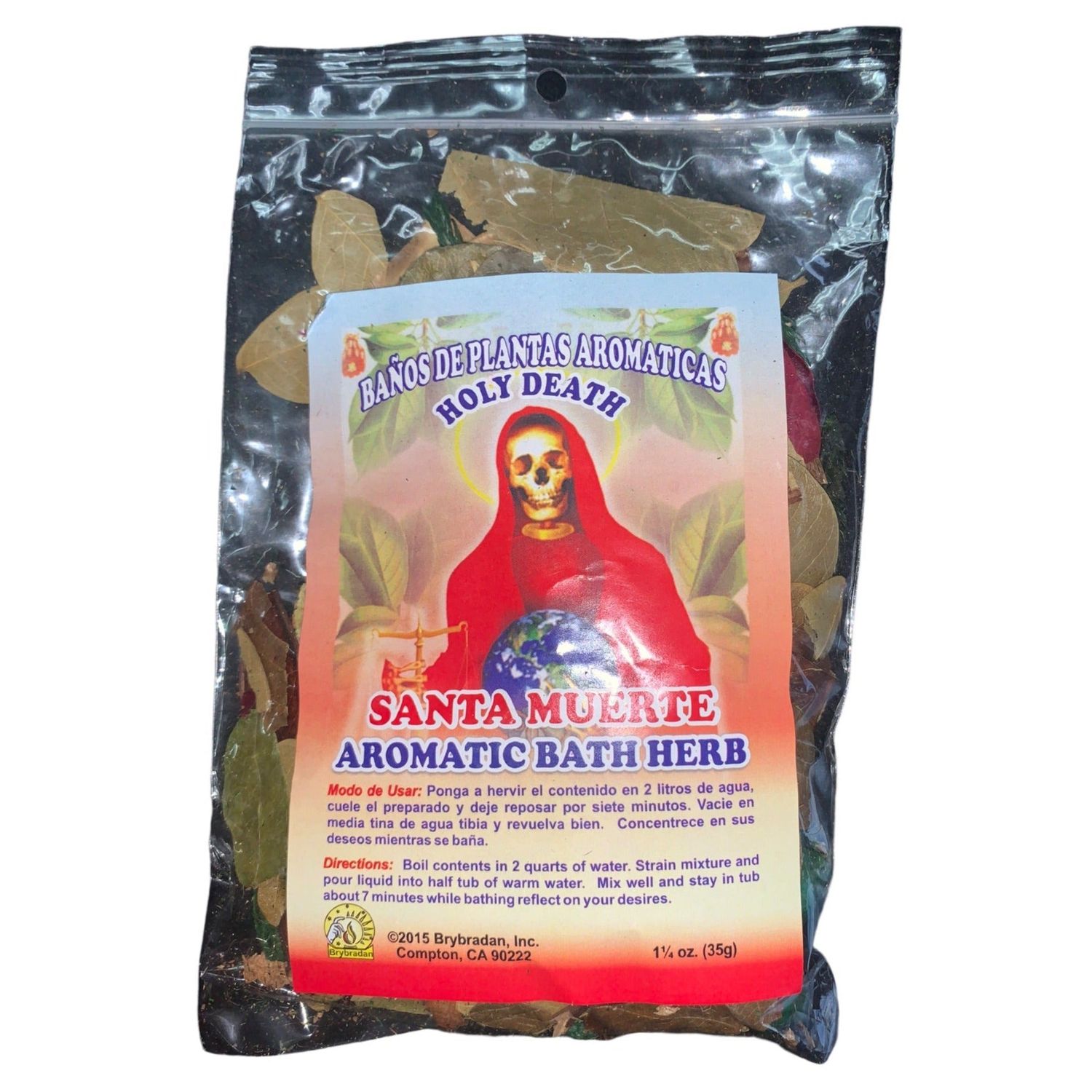Brybradan Aromatic Bath Herbs - Holy Death, SKU RM-601357, UPC 700317365303