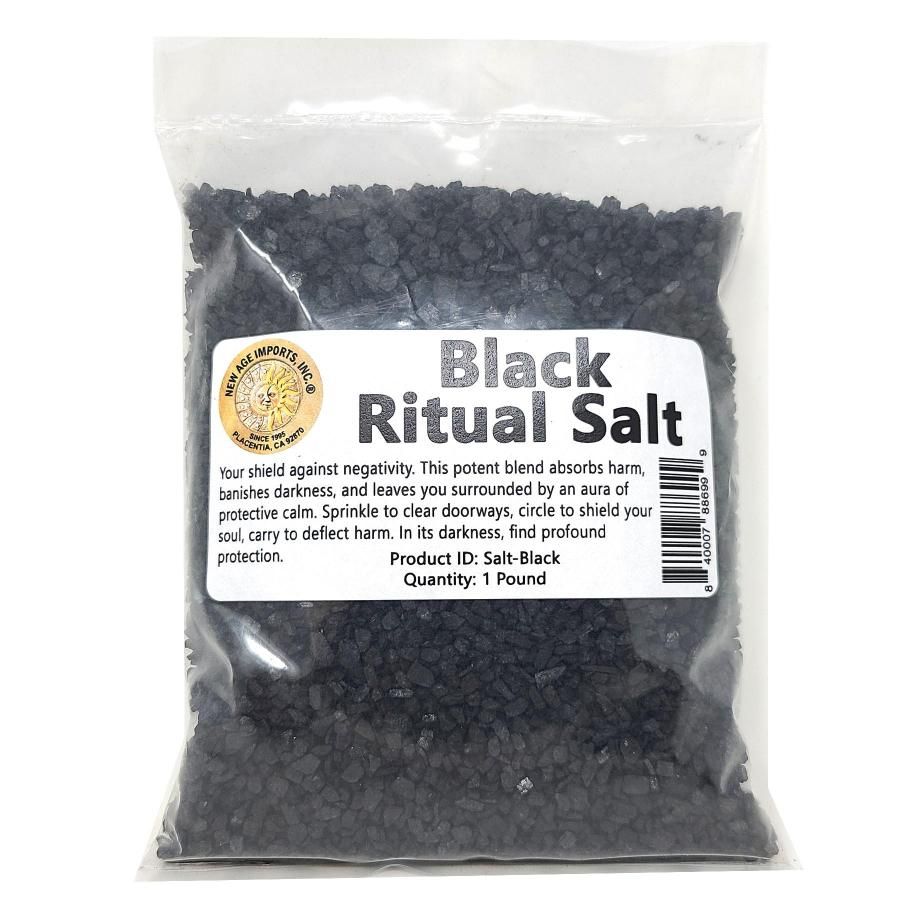 1 lb Ritual Salt - Black, SKU M04-Salt-Black, UPC 700317371465