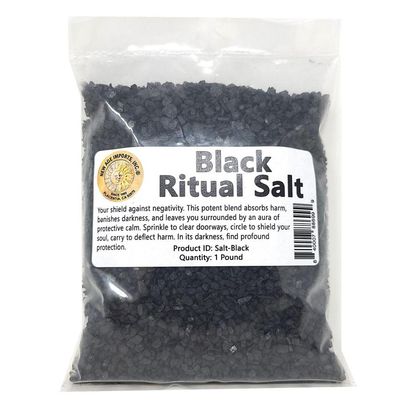 1 lb Ritual Salt - Black, SKU M04-Salt-Black, UPC 700317371465