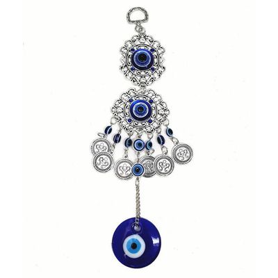8.5&quot; Evil Eye Talisman - Intricate Evil Eye, SKU QQ086-TKE-06, UPC 700317384724
