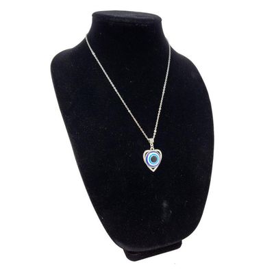 Heart Evil Eye Necklace, SKU TKE-09, UPC 700317309543