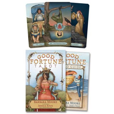 Good Fortune Tarot by Barbara Moore, Jessica Roux (Signed Copy), SKU LW2312, UPC 700317387138