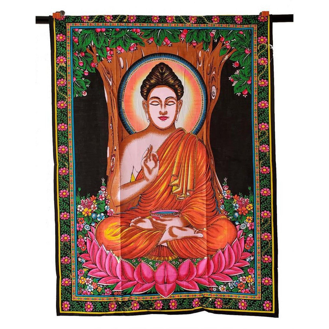 30&quot; x 40&quot; Colorful Buddha Tapestry, SKU TST-BU, UPC 700317308997
