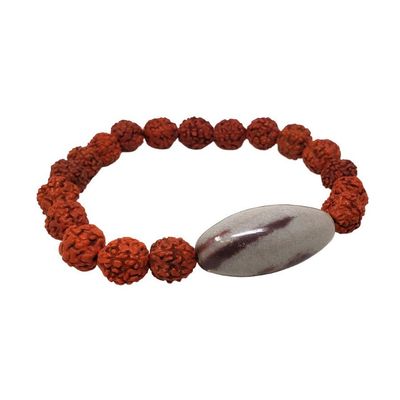 Lingam and Rudraksha Bracelet, SKU R043-BS93, UPC 700317379300