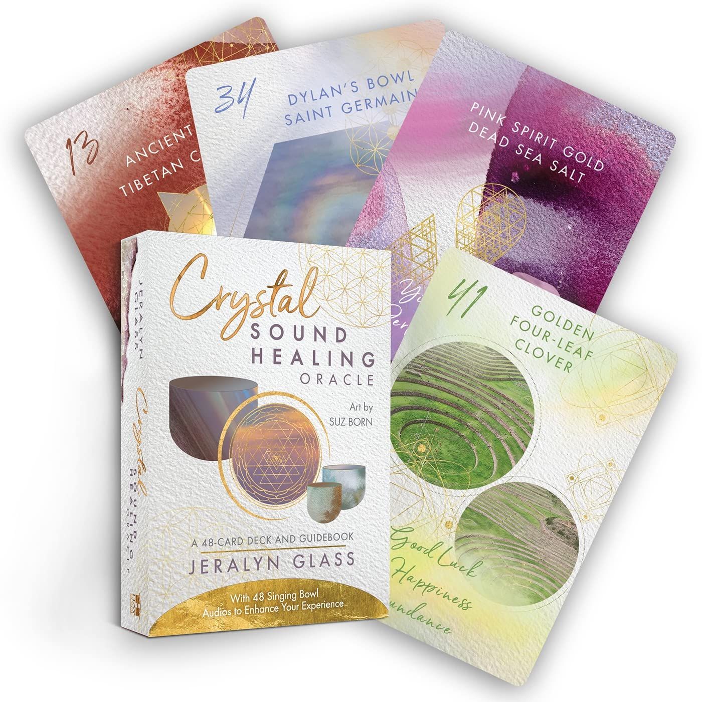 Crystal Sound Healing Oracle by Jeralyn Glass, SKU PH-288, UPC 700317309475