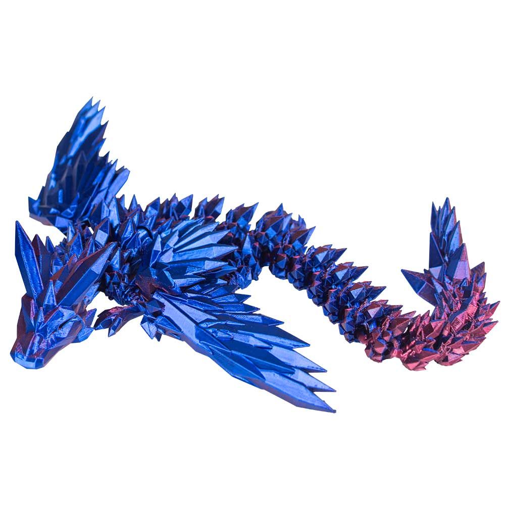 13&quot; Animal Fidget - Crystal Winged Dragon (Assorted Colors), SKU KH-33513, UPC 700317397465