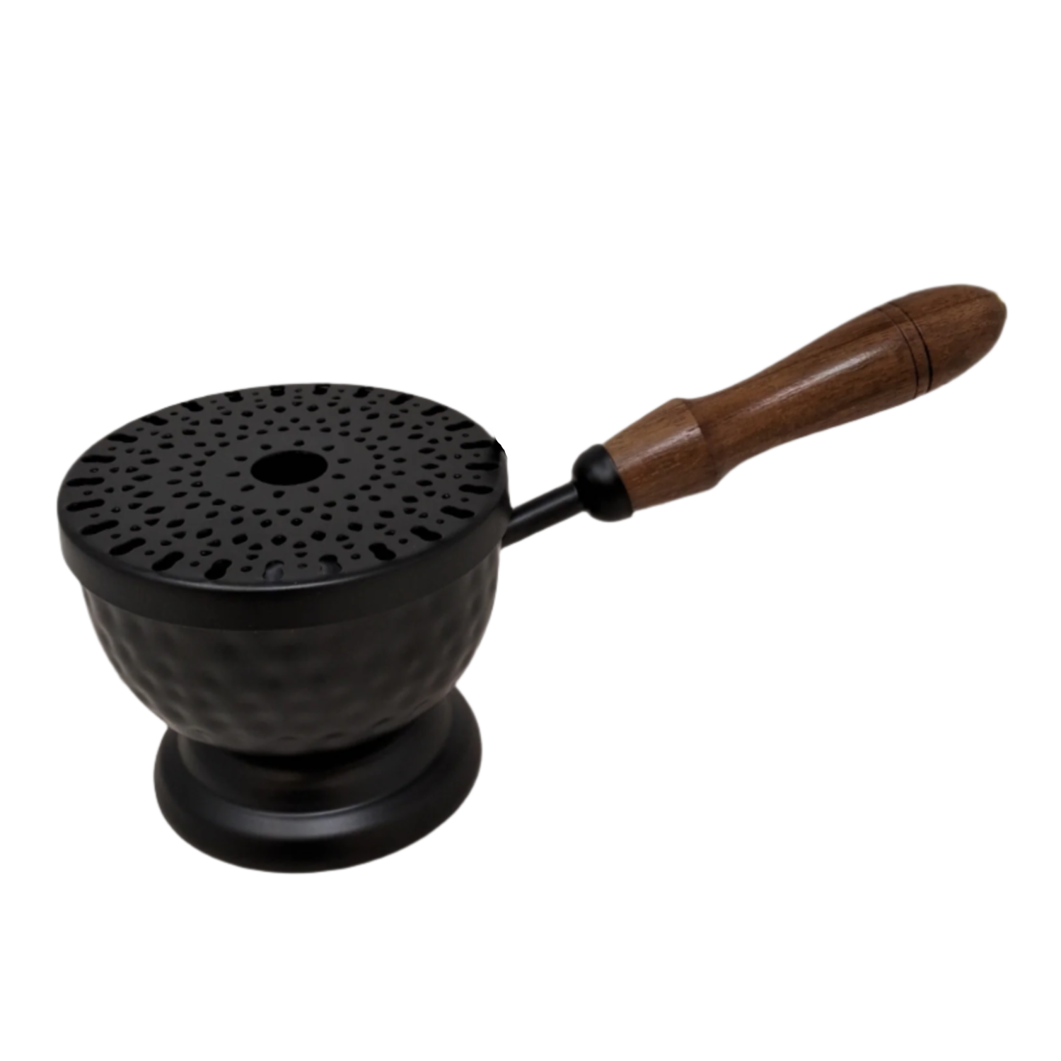 9&quot; Cast Iron Burner with Wooden Handle, SKU BR61, UPC 700317418573