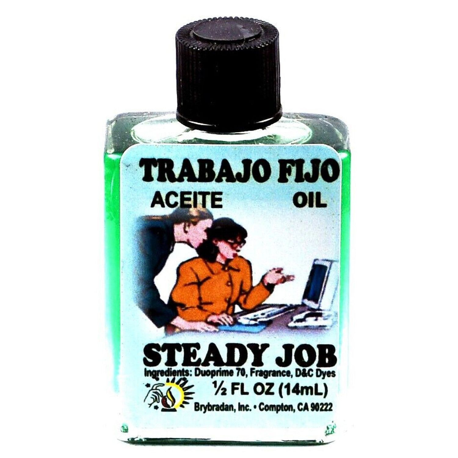 1/2 oz Brybradan Spiritual Oil - Steady Job, SKU RM-UNK287165, UPC 700317363361
