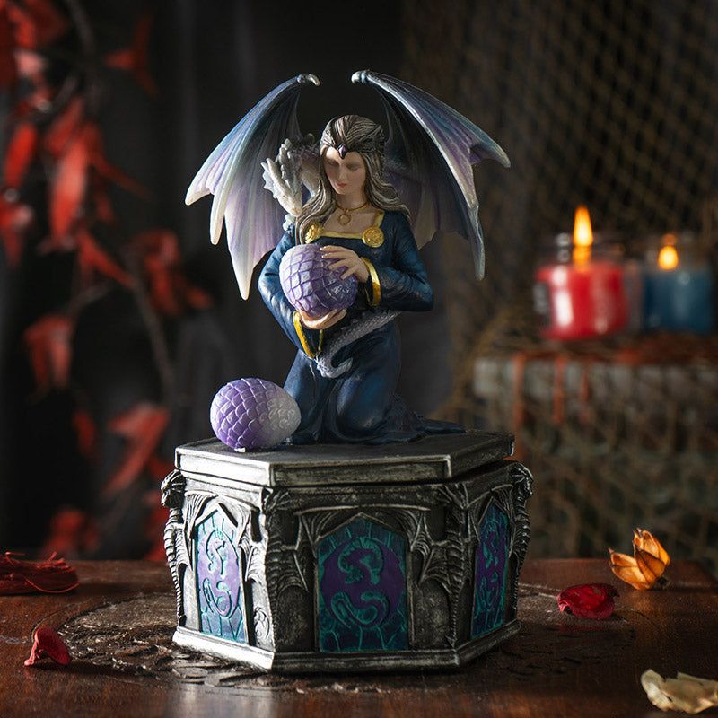7.5&quot; Anne Stokes Dragon Friendship Spring Display Box, SKU PG-15584, UPC 700317357117