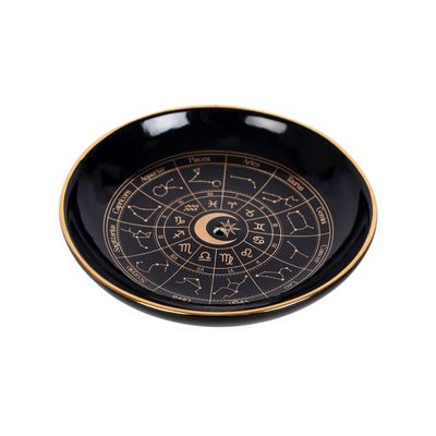 3.6&quot; Astrology Wheel Round Stick Incense Holder, SKU PG-16006, UPC 700317411666